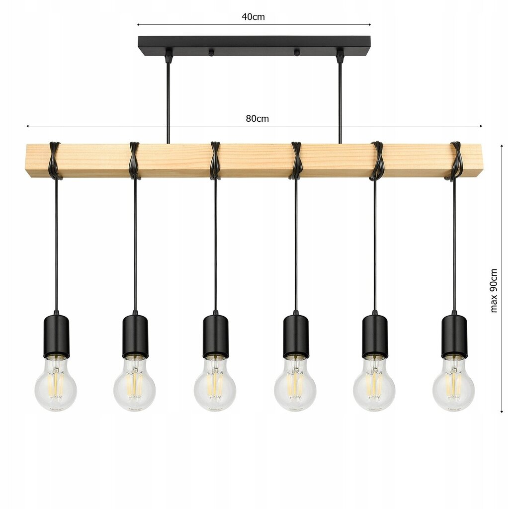 Led-lux piekaramā lampa cena un informācija | Lustras | 220.lv