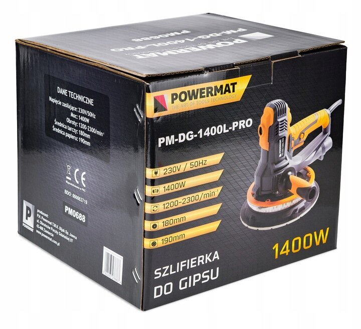 Powermat 1400 W 230 V daudzfunkcionālā slīpmašīna cena un informācija | Slīpmašīnas | 220.lv