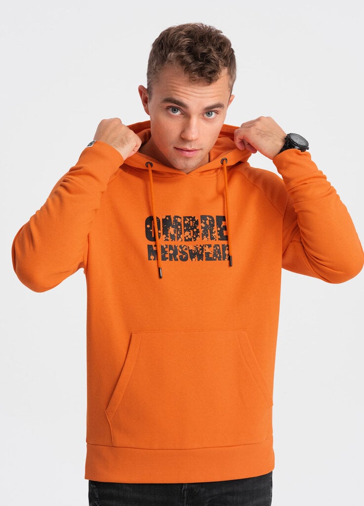 Džemperis vīriešiem Ombre OM-SSPS-0155, oranžs цена и информация | Vīriešu jakas | 220.lv