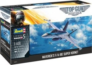 Клеящаяся модель Revell F/A-18E Super Hornet компании Maverick «Top Gun: Maverick» 1:48 цена и информация | Склеиваемые модели | 220.lv