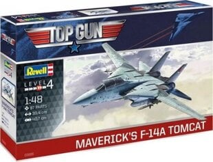 Клеевая модель Revell F-14A Tomcat компании Maverick «Top Gun» 1:48 цена и информация | Склеиваемые модели | 220.lv