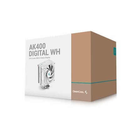 Deepcool AK400 Digital WH R-AK400-WHADMN-G цена и информация | Procesora dzesētāji | 220.lv