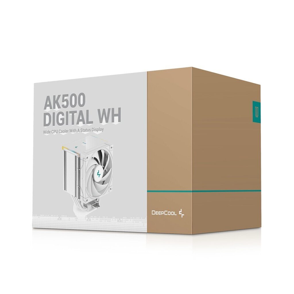 Deepcool AK500 Digital WH R-AK500-WHADMN-G cena un informācija | Procesora dzesētāji | 220.lv