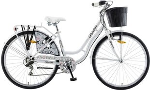 Pilsētas velosipēds Polar Grazia 6S 22 L, 28", balts cena un informācija | Velosipēdi | 220.lv