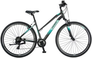 Pilsētas velosipēds Polar Forester Comp Lady 22 L, 28", pelēks/gaiši zils цена и информация | Велосипеды | 220.lv