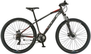 Kalnu velosipēds Polar Wizard 1.0 22 L, 29", pelēks/sarkans cena un informācija | Polar Sports, tūrisms un atpūta | 220.lv