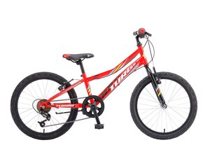 Bērnu velosipēds Booster Turbo 200 21, 20", sarkans cena un informācija | Velosipēdi | 220.lv