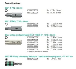 BIT-CHECK 12 WOOD TX HF 1 SB, 12CZ 05073641001 WERA цена и информация | Механические инструменты | 220.lv