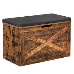 Коробка с сиденьем, коричневая цена и информация | Ящики для вещей | 220.lv