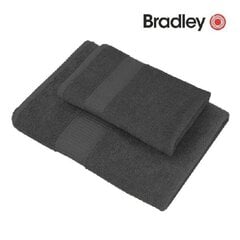 Bradley Полотенце фроте, 100 x 150 см, темно-серое, 3 шт цена и информация | Полотенца | 220.lv