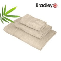 Bambusa dvielis, 30 x 50 cm, beige, 5 gab Bradley cena un informācija | Dvieļi | 220.lv