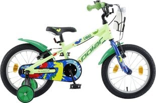 Bērnu velosipēds Polar JR Dino Green, 16", zaļš cena un informācija | Velosipēdi | 220.lv