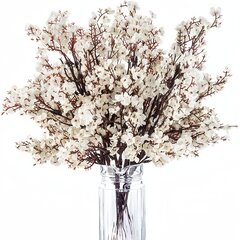 Mākslīgu ziedu pušķis Gypsophila, 10 gab. cena un informācija | Materiāli floristikai | 220.lv