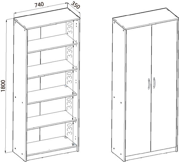 Skapis Bestseller R005, 74x180x35 cm, balts cena un informācija | Skapji | 220.lv