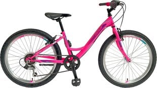 Pusaudžu velosipēds Polar Modesty, 24", rozā cena un informācija | Velosipēdi | 220.lv