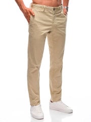 брюки чинос p1359 - бежевый цена и информация | Мужские брюки | 220.lv