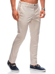 брюки чинос p1359 - бежевый цена и информация | Мужские брюки | 220.lv