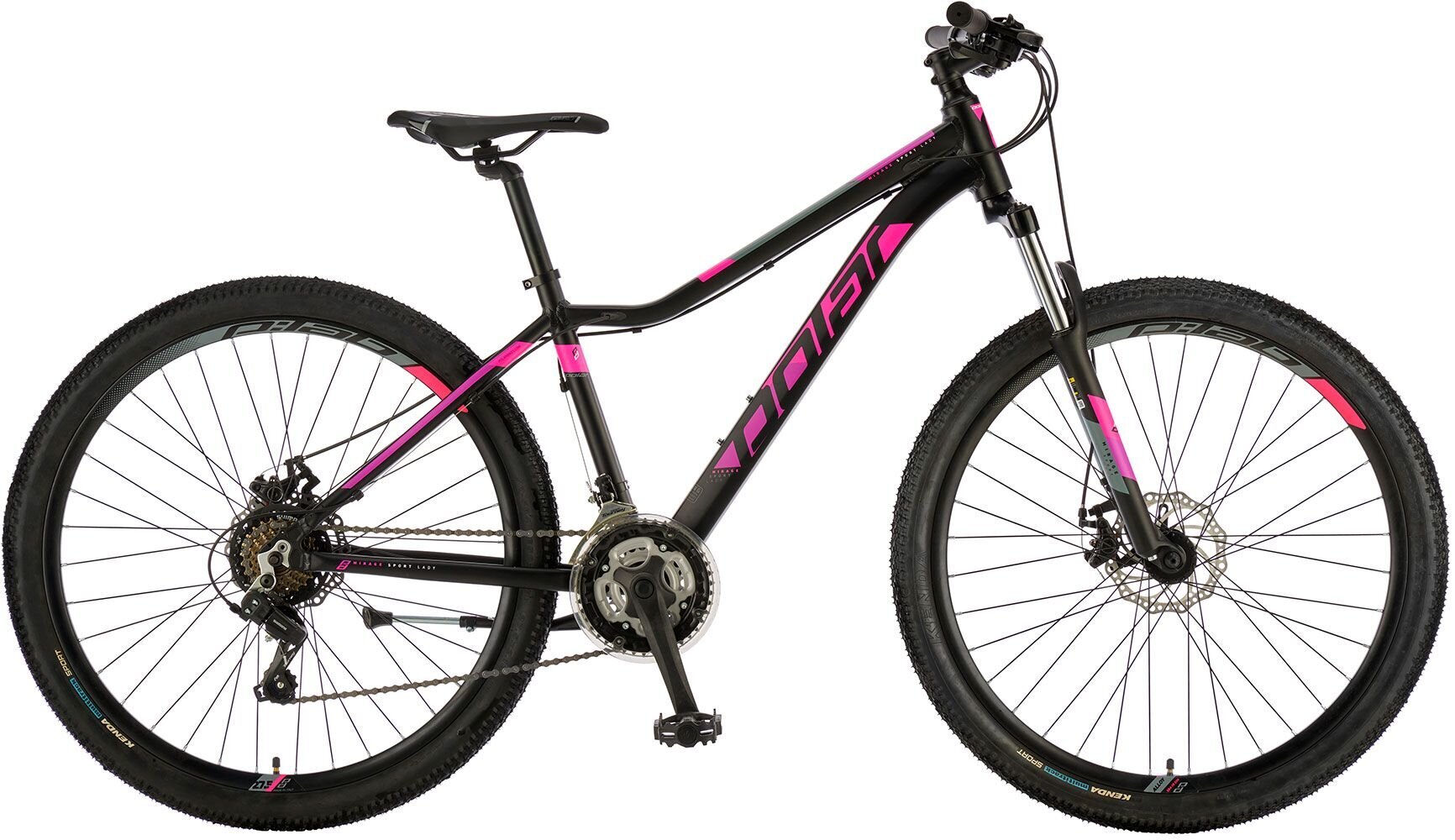 Kalnu velosipēds Polar Mirage Sport Lady M, 27,5'', melns/rozā/violets цена и информация | Velosipēdi | 220.lv