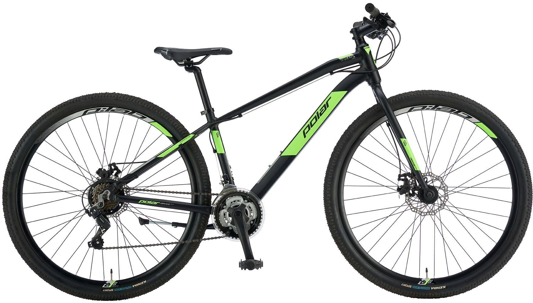 Kalnu velosipēds Polar Mirage Urban L, 29", zaļš cena un informācija | Velosipēdi | 220.lv