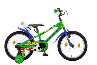 Детский велосипед Polar Football, 18’’, зеленый цена и информация | Велосипеды | 220.lv