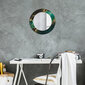 TULUP spogulis ar rāmi Marmora zaļa, Ø50cm, Zaļš cena un informācija | Spoguļi | 220.lv