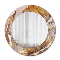TULUP spogulis ar rāmi Zelta atvaļinājums, Ø50cm, Zelts cena un informācija | Spoguļi | 220.lv