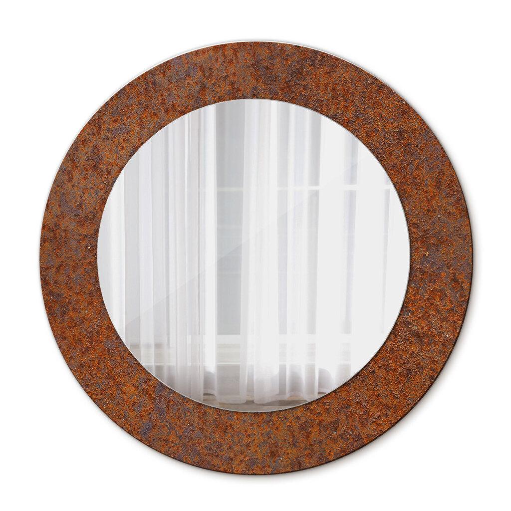 TULUP spogulis ar rāmi Metāls, Ø50cm, apelsīns cena un informācija | Spoguļi | 220.lv
