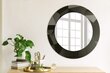TULUP spogulis ar rāmi Abstrakts melns, Ø50cm, Melns cena un informācija | Spoguļi | 220.lv