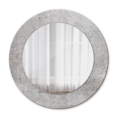 TULUP spogulis ar rāmi Pelēks betons, Ø50cm, Pelēks цена и информация | Зеркальца | 220.lv