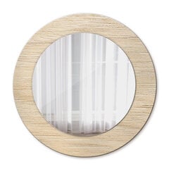 TULUP spogulis ar rāmi Gaišs koks, Ø50cm, Brūns cena un informācija | Spoguļi | 220.lv