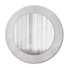 TULUP spogulis ar rāmi Betona tekstūra, Ø50cm, Baltums cena un informācija | Spoguļi | 220.lv