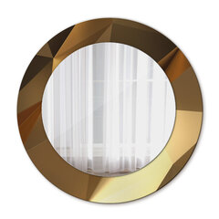 TULUP spogulis ar rāmi Zelta abstrakts, Ø50cm, Zelts cena un informācija | Spoguļi | 220.lv