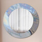 TULUP spogulis ar rāmi Hologrāfiskā tekstūra, Ø50cm, Gaiši zils cena un informācija | Spoguļi | 220.lv