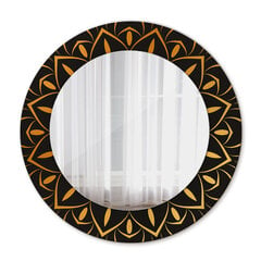 TULUP spogulis ar rāmi Zelta mandala, Ø50cm, Zelts cena un informācija | Spoguļi | 220.lv