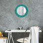 TULUP spogulis ar rāmi Zaļā un zelta kompozīcija, Ø50cm, Zaļš cena un informācija | Spoguļi | 220.lv