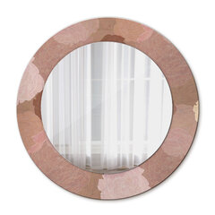 TULUP spogulis ar rāmi Rožu kompozīcija, Ø50cm, Brūns cena un informācija | Spoguļi | 220.lv