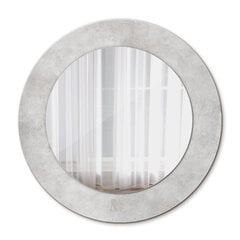 TULUP spogulis ar rāmi Betona tekstūra, Ø50cm, Baltums cena un informācija | Spoguļi | 220.lv