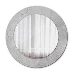 TULUP spogulis ar rāmi Pelēks cements, Ø50cm, Pelēks cena un informācija | Spoguļi | 220.lv