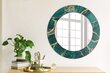 TULUP spogulis ar rāmi Malahīta zaļais marmors, Ø50cm, Zaļš cena un informācija | Spoguļi | 220.lv