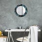 TULUP spogulis ar rāmi Eksotiskas lapas, Ø50cm, Zils cena un informācija | Spoguļi | 220.lv