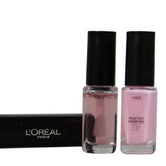 Nagu laka L'Oreal Paris Infallible Nail Polish 2-In-1, 042 Unlimited Lollpink, 2 x 5 ml cena un informācija | Nagu lakas, stiprinātāji | 220.lv