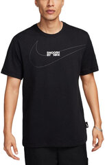 T-krekls vīriešiem Nike Nsw Tee 6Mo Swoosh, melns cena un informācija | Vīriešu jakas | 220.lv