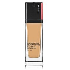 Šķidrā grima pamatne Shiseido Synchro Skin Radiant Lifting Foundation SPF30, 410 Sunstone, 30 ml cena un informācija | Grima bāzes, tonālie krēmi, pūderi | 220.lv