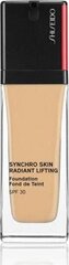 Šķidrā grima pamatne Shiseido Synchro Skin Radiant Lifting Foundation SPF30, 230 Alder, 30 ml cena un informācija | Grima bāzes, tonālie krēmi, pūderi | 220.lv