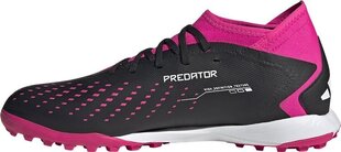 Futbola apavi Adidas Predator Accuracy.3 TF, 45 1/3. izmērs, melni/rozā cena un informācija | Futbola apavi | 220.lv