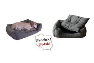 Диван для собаки Nel-Mal Premium, оттенки серого, 80x60 см цена и информация | Лежаки, домики | 220.lv