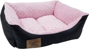 Диван для собаки Odol-Plusz, черный, оттенки розового, 50x40 см цена и информация | Лежаки, домики | 220.lv