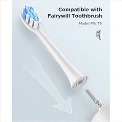 Toothbrush tips Fairywill FW-PW12 (white) цена и информация | Насадки для электрических зубных щеток | 220.lv