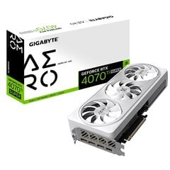 Gigabyte GeForce RTX 4070 Ti Super Aero OC GV-N407TSAERO OC-16GD цена и информация | Видеокарты (GPU) | 220.lv