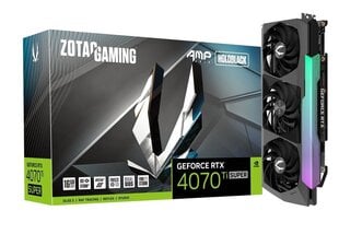 Zotac Gaming GeForce RTX 4070 Ti Super AMP Holo ZT-D40730F-10P cena un informācija | Zotac Datortehnika | 220.lv